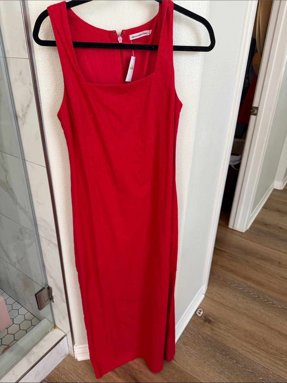 Red Linen Maxi Dress - Elegant Everyday Style